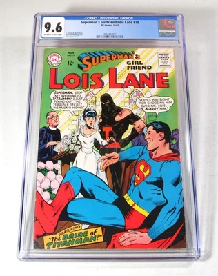 LOIS LANE #79  ~~  CGC 9.6  ~~  with Silver-age Neal Adams cover!   ~~ 1967! 😁 - Image 1 of 3