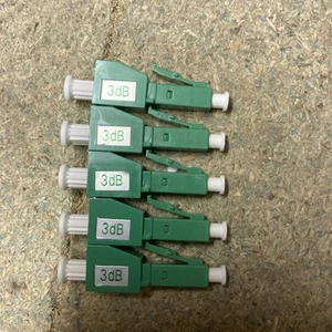 5Pcs Fiber Optic Attenuator 3dB LC/APC, Single Mode Male-Female Fiber - Picture 1 of 1