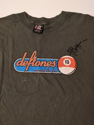 Signed by Two members off The Deftones "Around the fur" Vintage Concert Shirt - Image 1 of 4