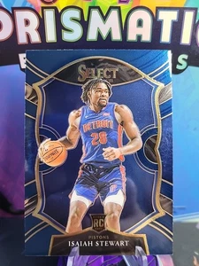 Tarjeta de novato 2021 Select Basketball Isaiah Stewart Concourse Blue Prizm #76 RC - Imagen 1 de 2