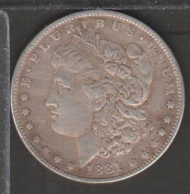 ✔️ Estados Unidos 1881. Dólar Morgan MONEDA RARA - ¡REPRODUCCIÓN DE COPIA!! Foto 1 de 2