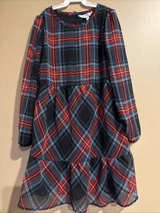 Draper James Girls Dress Size Small 6 Plaid Christmas Holiday - Picture 1 of 7