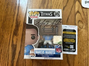 Funko Pop Football NFL Tennessee Titans  "Marcus Mariota" #35  Signed JSA - Picture 1 of 7
