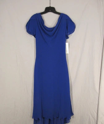 NUEVO CON ETIQUETAS VESTIDO DE FIESTA DE NOCHE S. L. FASHIONS Azul Real Forrado Gasa Estrás 14 Foto 1 de 4