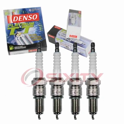 4 pc Denso Platinum TT Spark Plugs for 1983-1989 Dodge Ram 50 2.0L L4 dv - Image 1 of 4