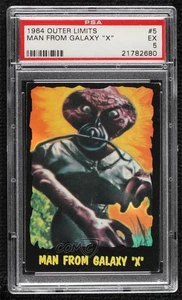 1964 Topps Bubbles Outer Limits Printed in USA Man from Galaxy X #5 PSA 5 5f2 - Picture 1 of 3