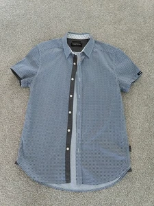 Kenneth Cole Slim Fit Short Sleeve Dress Shirt Size Small - Picture 1 of 10