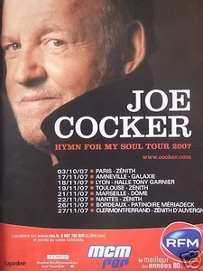 PUBLICITÉ RFM AVEC JOE COCKER HYMN FOR MY SOUL TOUR 2007 - Picture 1 of 1