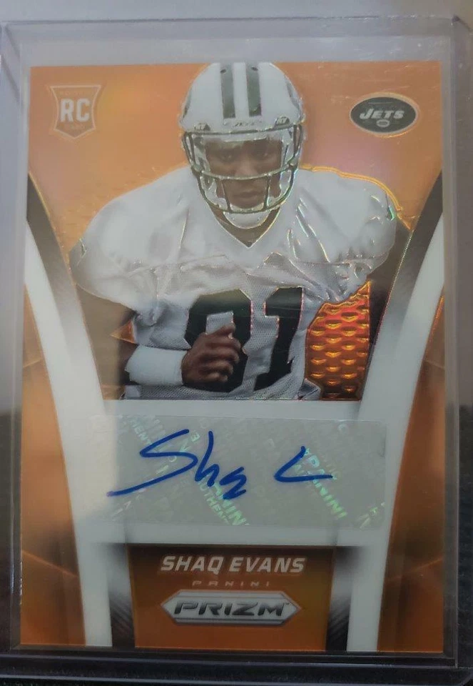 2014 Panini Prizm Shaq Evans Orange Prizm Rookie Autograph 4/50 - Image 1 of 1