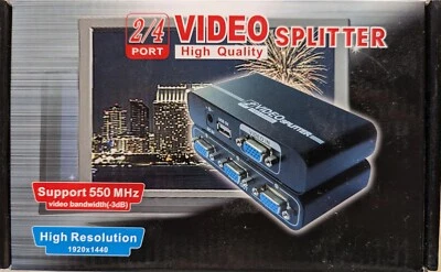 Comprehensive 4-Port Video Splitter Model-CDA-VGA104HD - Retail $79 now $40 - Image 1 of 2