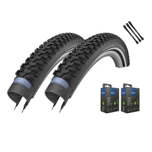 2x Schwalbe Marathon Plus MTB Fahrradreifen 29" 57-622 + Schlauch Reifenheber - Bild 1 von 20