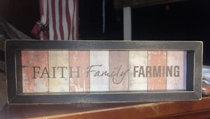 P. Graham Dunn Faith Family Farming Rustic Wood Sign - Picture 1 of 2