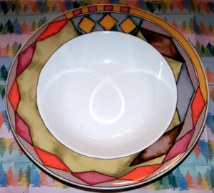 Lovely Sasaki Palazzo Designed By Paula Zanger Porcelain Round Serving Bowl - Picture 1 of 2