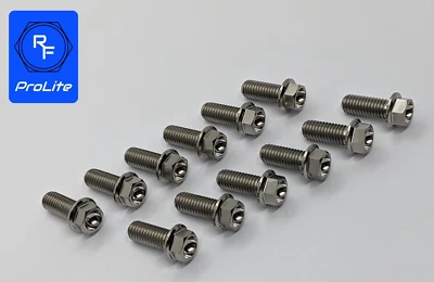 Aprilia RSV1000 Titanium hex head front disc bolt kit 04-08 Ti rotor mount bolts - Image 1 of 4