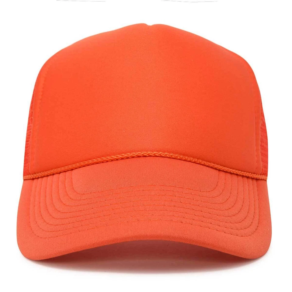 Trucker Hat Baseball Cap Mesh Caps Blank Plain Hats (39 Color Choices) - Image 1 of 1
