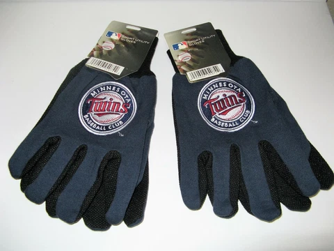 TWO (2)  PAIR OF MINNESOTA TWINS, SPORT UTILITY GLOVES FROM FOREVER COLLECTABLE Cover