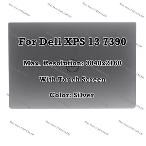 13" Dell XPS 13 7390 UHD 4K 3840x2160 LCD Complete Assembly Touch Screen Silver - Picture 1 of 7
