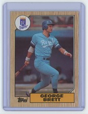 1987 TOPPS GEORGE BRETT . KANSAS CITY ROYALS #400