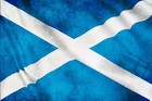 Scottish Flag Image Vintage Retro Style Metal Sign