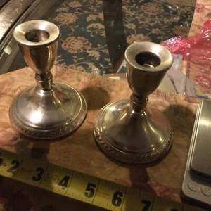 Vintage Duchin Creations - 2er Set Sterling Silber gewichtete Kerzenständer  - Bild 1 von 6