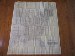 Antique Vintage c1930s United States US Map New Road Survey Highways - Picture 1 of 14