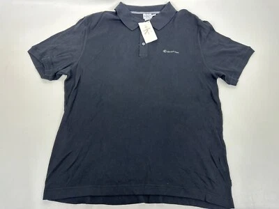 Calvin Klein Jeans Men's Polo Shirt Ribbed Black Size XXL Short Sleeve - Image 1 of 4