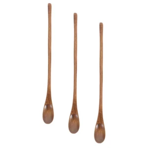 3 piezas agitadores de miel mango largo cuchara de café comida arroz agitador - Imagen 1 de 12
