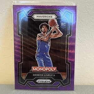 Dereck Lively II 2023-24 Panini Prizm SP Monopoly PURPLE WAVE RC #24 MAVERICKS - Picture 1 of 6