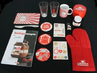 RAR!!! 15 TEILIGES NUTELLA SET - TASSE - BRETT - STREICHER - UNTERSETZER USW - Bild 1 von 4