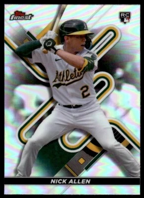 2022 TOPPS FINEST ROOKIE REFRACTOR Nick Allen Rookie R79 Oakland Athletics - Image 1 of 2