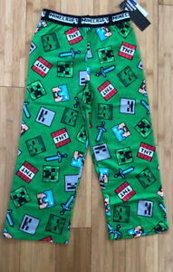 Minecraft Boys small 4/5 Printed Pajama Pants sleep Set NEW C9