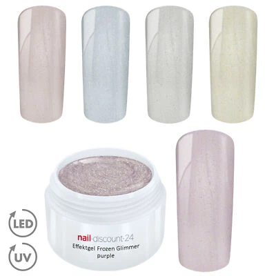 UV LED Effekt Gel FROZEN Glimmer Farb Color Nagel Feiner Glitzer Glitter Nail - Bild 1 von 4