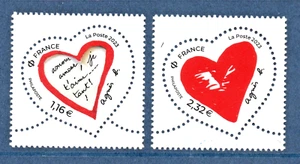 TIMBRE 5650-5651 NEUF XX SANS CHARNIERE - COEURS DE AGNES B - SAINT-VALENTIN - Photo 1/1