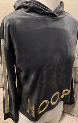 Sudadera con Capucha Justice Active Niñas Talla 14/16 Color Gris/Dorado AROS Terciopelo Muy Suave Foto 1 de 4