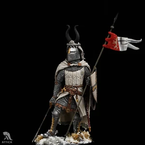 Soldatino giocattolo dipinto in miniatura cavaliere teutonico 75 mm | Arte - Foto 1 di 6