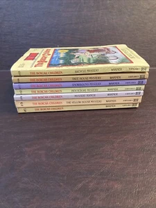 7 Boxcar Children Book Lot 1, 3, 4, 12, 13, 14, 15 Gertrude Chandler Warner - Picture 1 of 18