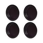 4PCS Black Closet Door Finger Pull 1-3/4", Cupboard Pull Out, Easy Snap-in Ci...