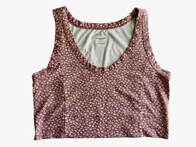 Бюстгальтер женский Lou & Grey Feel Good размер L коричневый розовый с цветочным узором для отдыха - Изображение 1 из 4