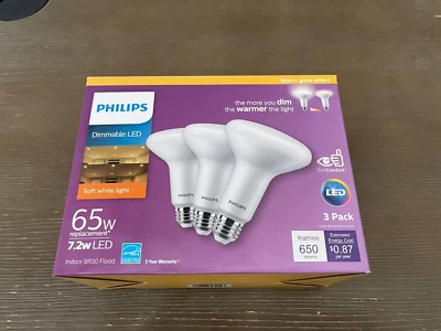 Philips 65W LED BR30 2700K 3PK - Image 1 of 4