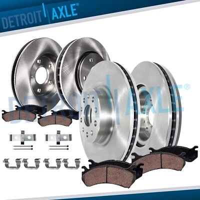 Kit de 8 pastillas de freno de disco delanteras traseras para Chevrolet Camaro 2016-2019 Foto 1 de 4