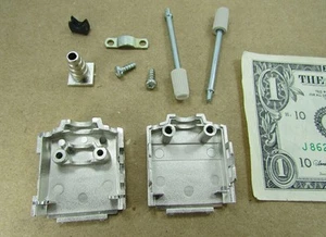2 KAPA D-Sub Computer Cable Connector Shell Kits 9-P With Screws, Posts, Clamps - Afbeelding 1 van 11