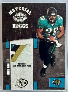 2004 Playoff Hogg Heaven Game Worn Multi Color Patch Fred Taylor #d /25 - Picture 1 of 2