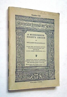 A Midsummer-Night's Dream - Shakespeare, 1903 sc, Riverside Literature Series Foto 1 de 4