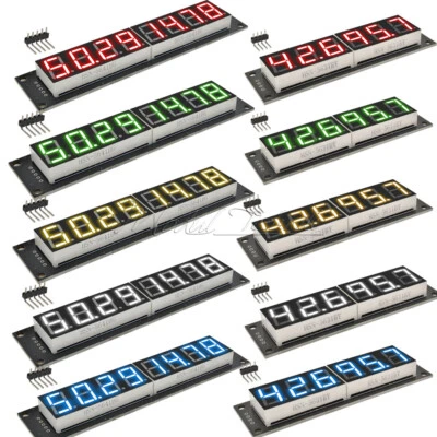 0.36 Inch 0.56 Inch 6 Digit 8 Digit 7-Segment TM1637 74HC595 LED Displays Module - Bild 1 von 4
