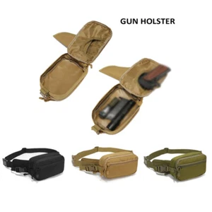 Taktische Gürteltasche Waffentragetasche Pistolenholster Bauchtasche Sling Schultertaschen - Bild 1 von 15