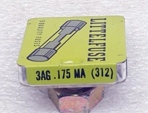 FUSIBLES DE VIDRIO DE ACCIÓN RÁPIDA LITTELFUSE 312.175 .175 AMP 3AG - 5 piezas - Imagen 1 de 1