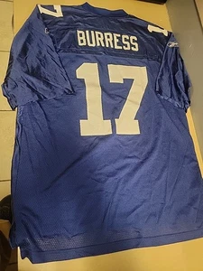 Taglia XL - Maglia Plaxico Burress New York Giants Football Reebok Uomo Blu Top  - Foto 1 di 6
