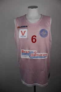 LEGEA VIRTUS SIENA GIULIANO N 6 CANOTTA BASKET T-SHIRT UOMO L SPORT DOUBLE FACE - Picture 1 of 13