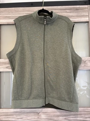 Tommy Bahama Chaleco Para Hombres XL Negro Flipshore Cremallera Completa Reversible Sin Mangas Golf Foto 1 de 4