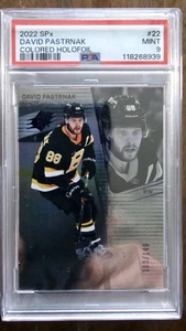 Holofoil SPx David Pastrnak 2022 color 100/199 PSA 9 - Imagen 1 de 2